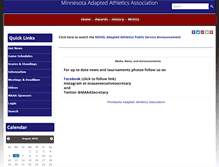 Tablet Screenshot of mnadaptedathletics.org